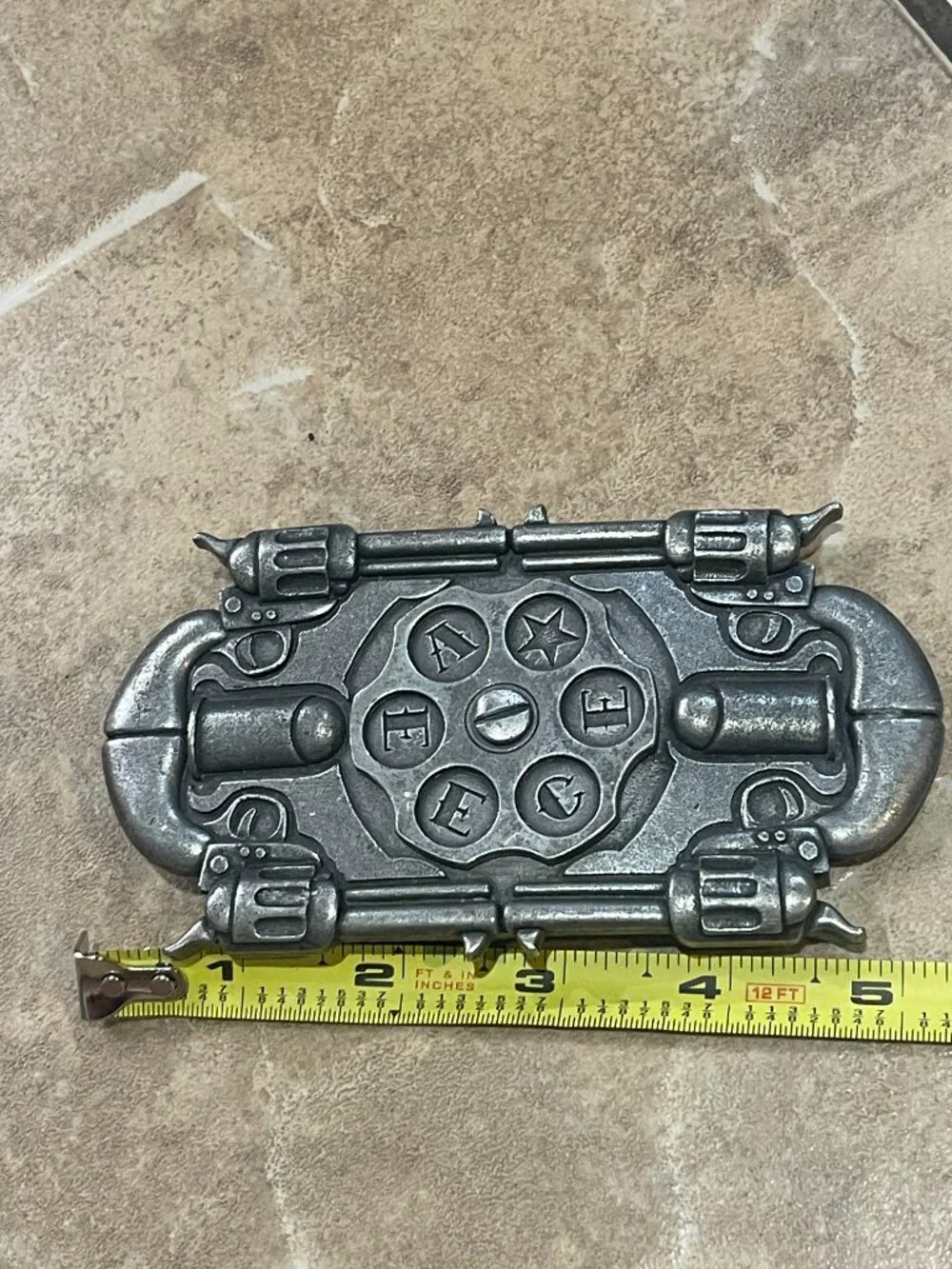 Veece Y2K Spinning Revolver Western Cowboy Belt Buckle
